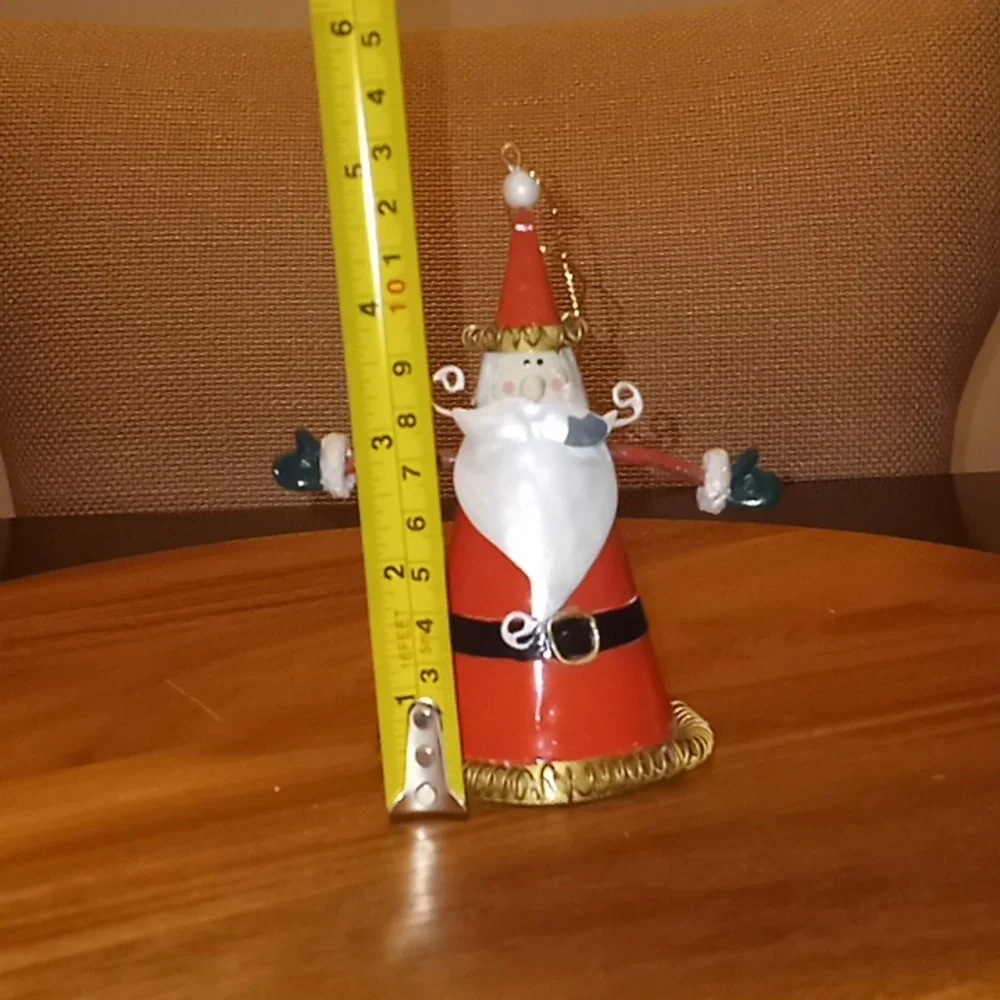 Department 56 Metal Santa Claus Springie Christmas Holiday Ornament